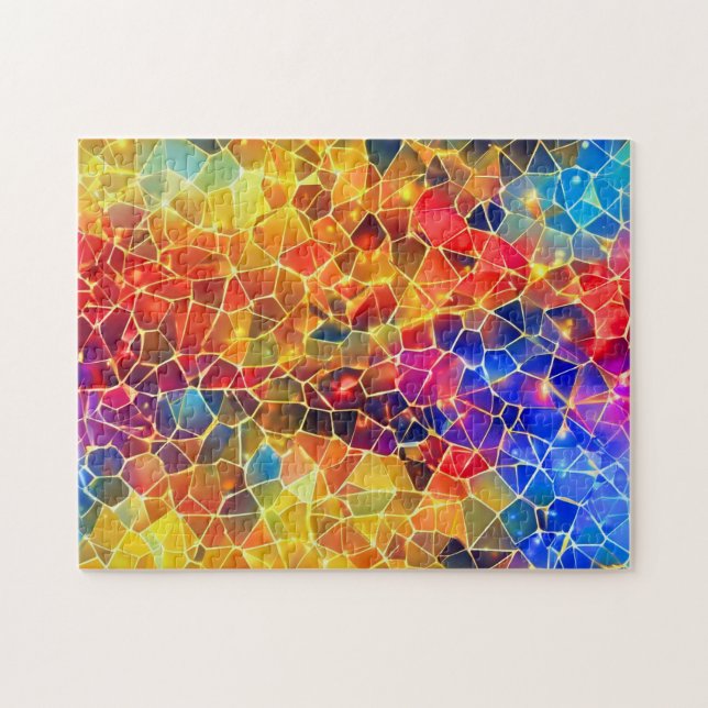 Puzzle Mosaïque Colorée et Lumineuse (Horizontal)