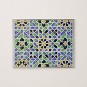 Puzzle Mosaïque dans le lambris d'appui de la porte dans