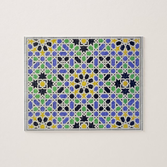Puzzle Mosaïque dans le lambris d'appui de la porte dans (Horizontal)