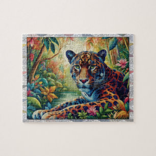 Puzzle Mosaïque de couguar, Animaux sauvages, Tuiles, Cad