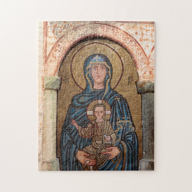 Puzzle Mosaïque de la Vierge Marie et de Jésus (Vertical)