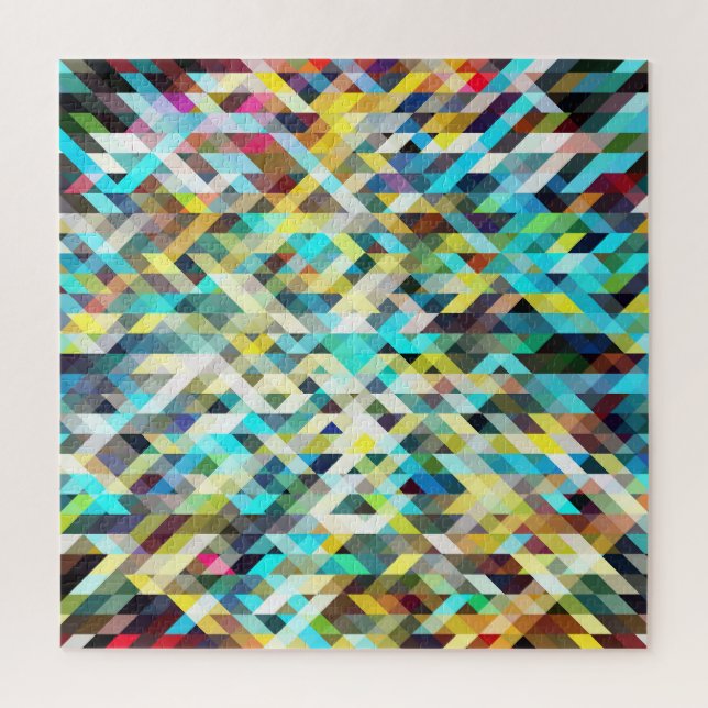 Puzzle Mosaïque de néon dynamique : Arrière - plan Abstra (Vertical)