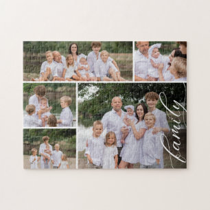 Puzzle Mosaïque de photos de famille moderne