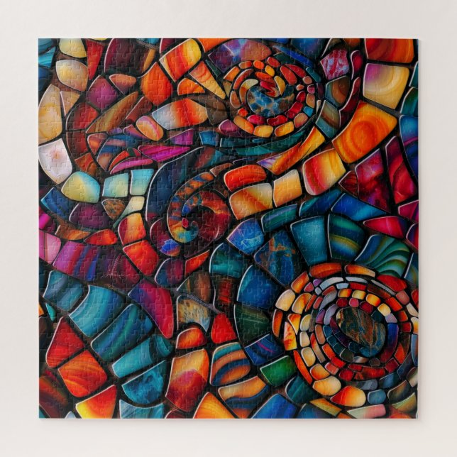 Puzzle Mosaïque de pierre de Gemstone (Vertical)
