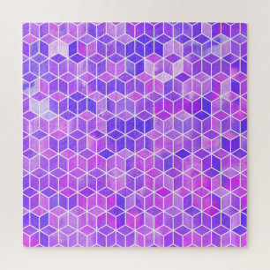 Puzzle Mosaïque d'été : Aquarelle Cube Fusion