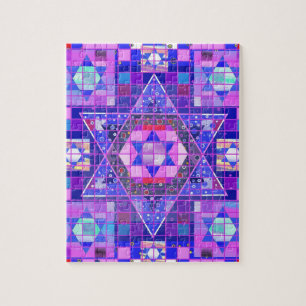 Puzzle Mosaïque d'étoile de David
