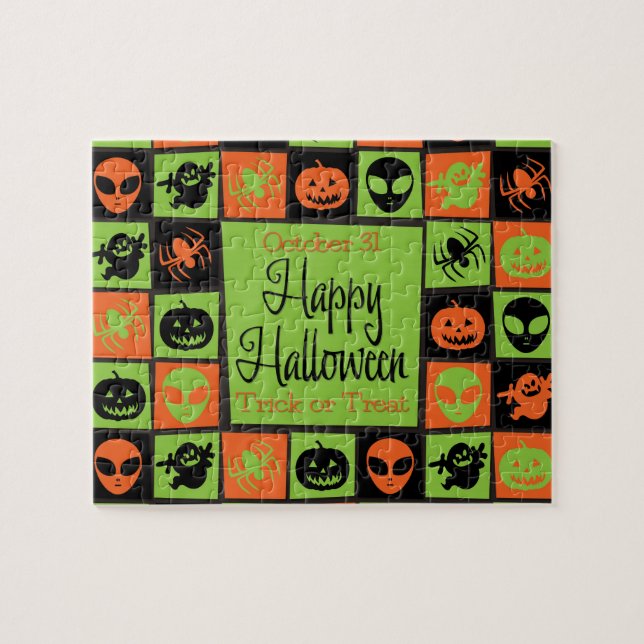 Puzzle Mosaïque d'Halloween (Horizontal)