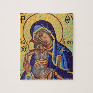 Puzzle Mosaïque Madonna et icône d'enfant