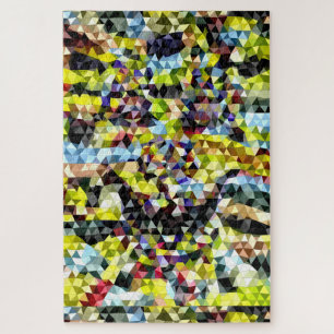 Puzzle Mosaïque multicolore Géométrique Contemporaine