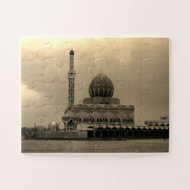 Puzzle Mosquée Buniya de Bagdad en Irak vintage (Horizontal)