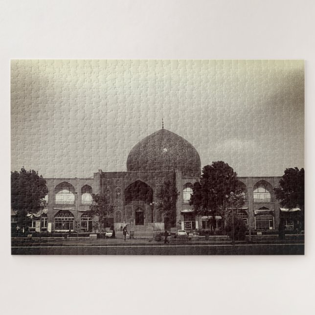 Puzzle Mosquée du shah d'Iran Ispahan vintage (Horizontal)