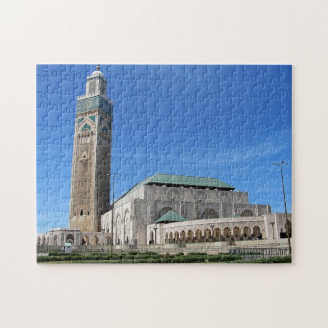 Puzzle Mosquée Hasan II à Casablanca, Maroc. (Horizontal)