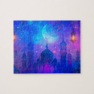 Puzzle Mosquée musulmane du Ramadan Art de l'Aïd Illustra
