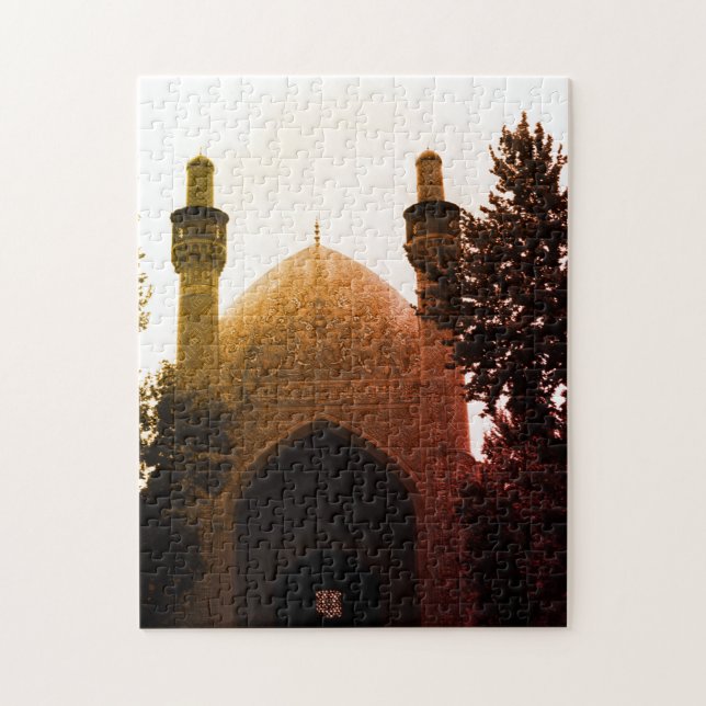 Puzzle Mosquée royale d'Iran vintage Ispahan (Vertical)