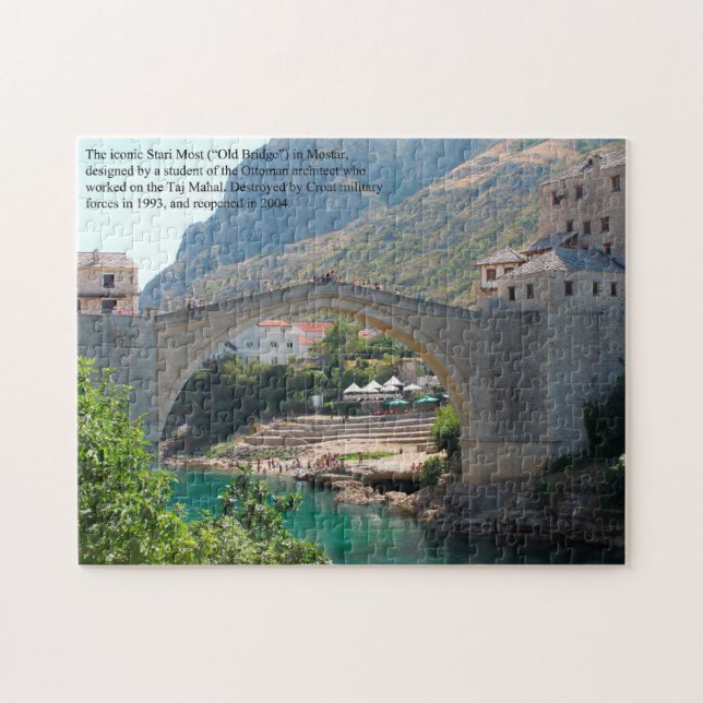 Puzzle Mostar Bosnie L'ancien pont (Horizontal)