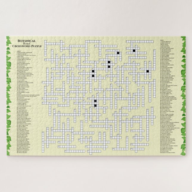 Puzzle Mot de passe botanique 156 plantes pour trouver Fu (Horizontal)
