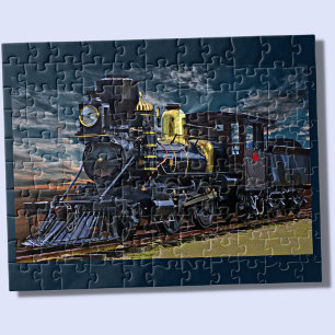 Puzzle Moteur de train à vapeur Locomotive Railroad Ji