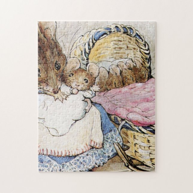 Puzzle Mother Dormouse And Her Child - Beatrix Potter (Vertical)