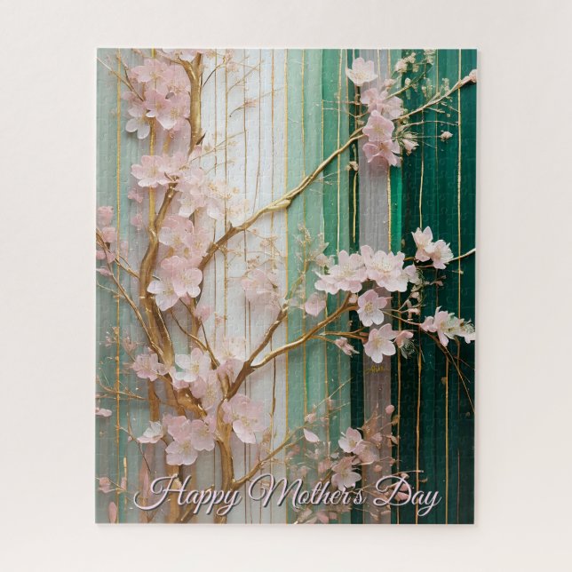 Puzzle  Mother's Day Blooming Cherry Blossoms Wall  (Vertical)