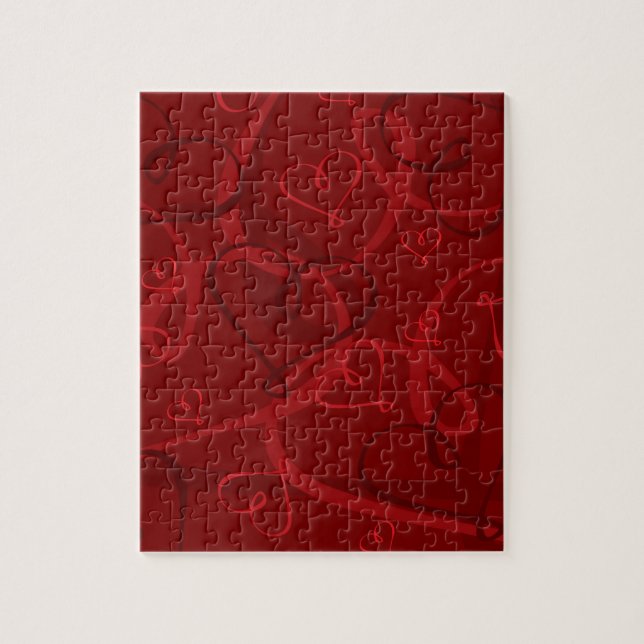 Puzzle Motif à coeur rouge (Vertical)