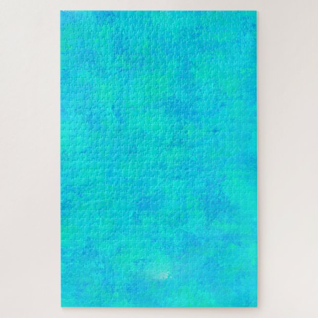 Puzzle Motif Abstrait bleu turquoise (Vertical)