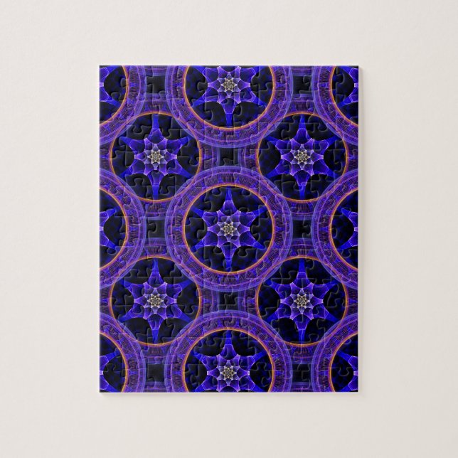 Puzzle Motif abstrait élégant boho moderne floral #505 (Vertical)