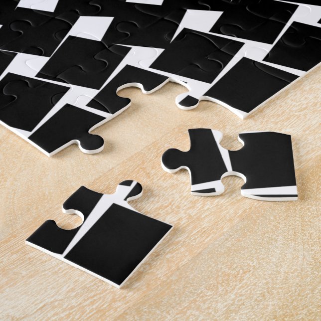 Puzzle Motif abstrait noir (Côté)
