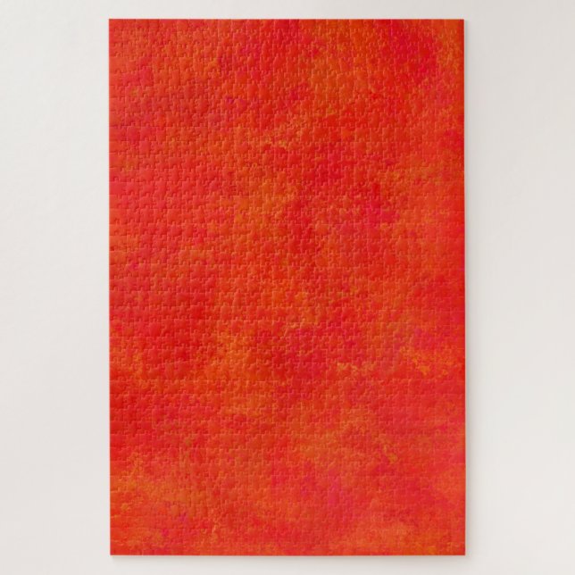 Puzzle Motif abstrait orange rouge (Vertical)