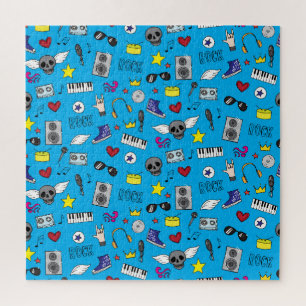Puzzle Motif Ado Rock Emo Music