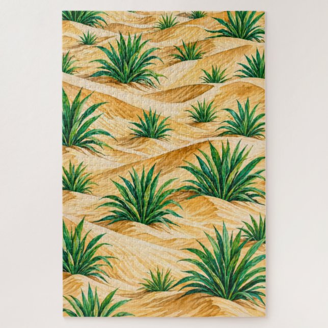 Puzzle Motif Agave Dunes Désertiques (Vertical)