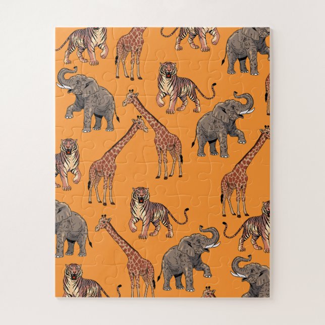 Puzzle Motif Animal Africain (Vertical)