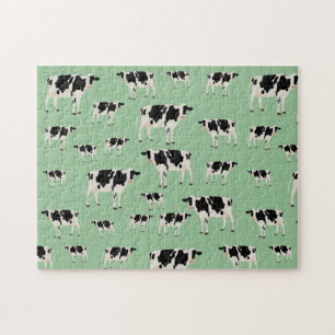 Puzzle Motif animal de ferme de vache