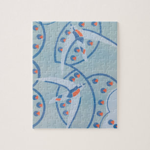 Puzzle Motif animalier Art Déco vintage Jazz Pochoir Oise