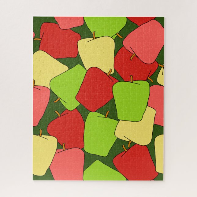 Puzzle Motif Apple Jumble (Vertical)