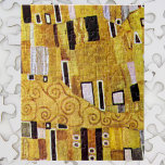 Puzzle Motif baiser de Gustav Klimt, Art Nouveau<br><div class="desc">The Kiss (détail motif) de Gustav Klimt est une peinture de Symbolisme de l'époque victorienne d'art vintage. Ce détail est tiré d'une peinture d'amour et de romantisme mettant en scène un couple romantique aux différentes nuances d'or, de symboles et de motifs, partageant un baiser contre un arrière - plan en...</div>