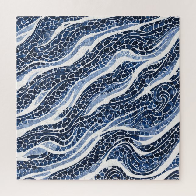 Puzzle Motif blanc bleu 15 (Vertical)