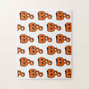 Puzzle Motif Boo Halloween Frustrant