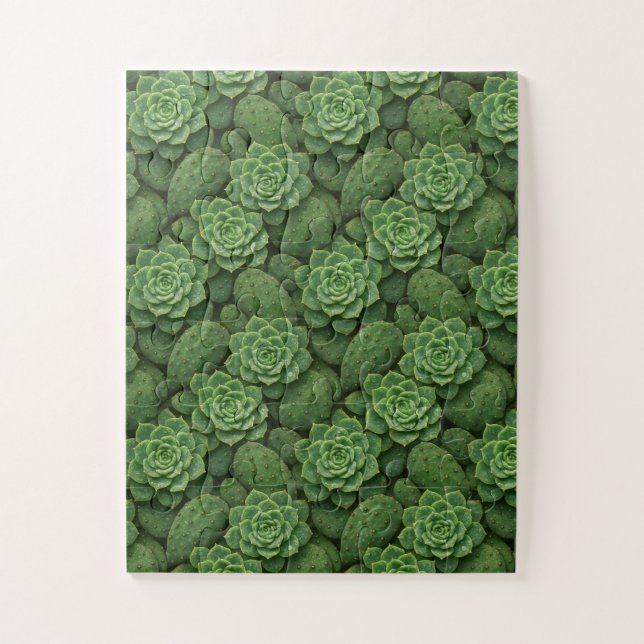 Puzzle Motif botanique Succulent & Cactus (Vertical)