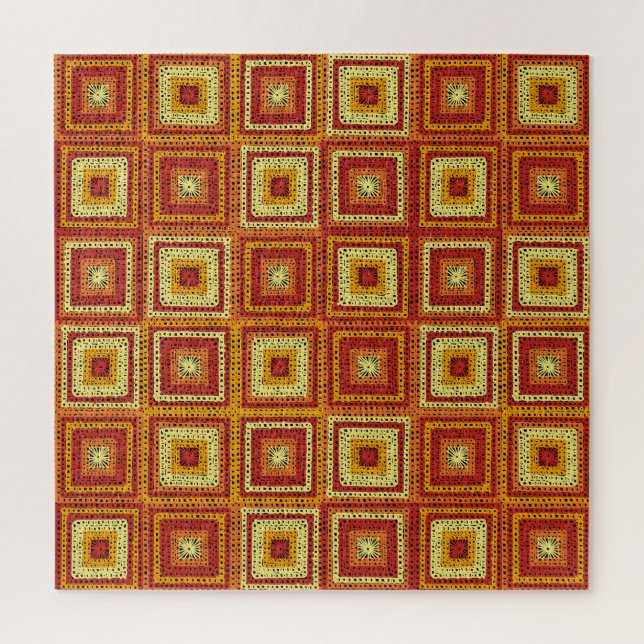 Puzzle Motif Carré Granny (Vertical)