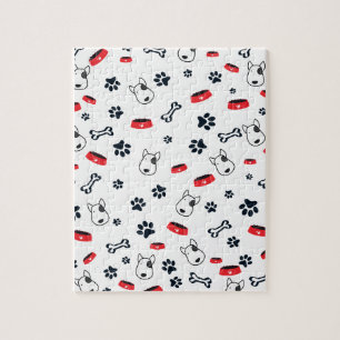 Puzzle Motif chien blanc
