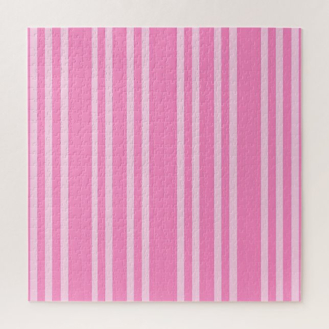 Puzzle Motif classique rayure rose blanc (Vertical)