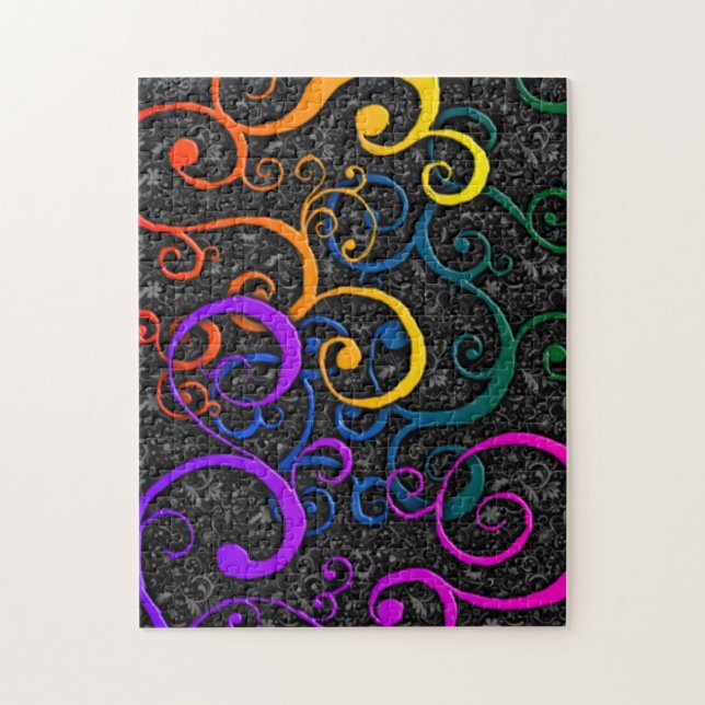 Puzzle Motif coloré (Vertical)