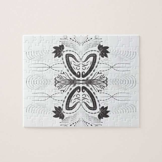 Puzzle motif créatif artistique frontière (Horizontal)