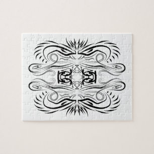 Puzzle motif créatif artistique frontière