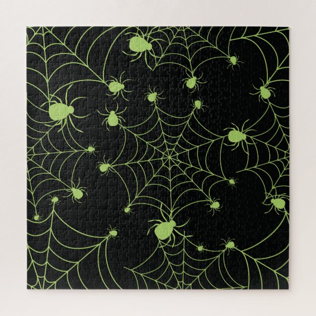 Puzzle Motif créatif Halloween Spider Net (Vertical)