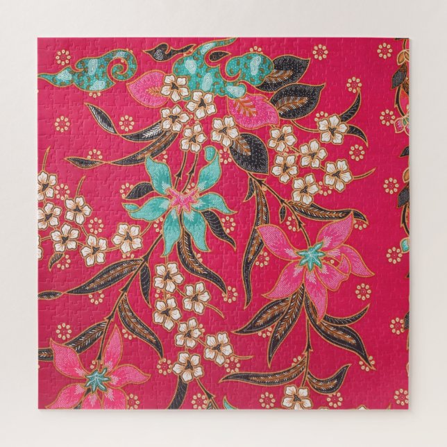 Puzzle Motif d'art batik indonésien (Vertical)