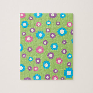Puzzle Motif d'art marguerrier coloré