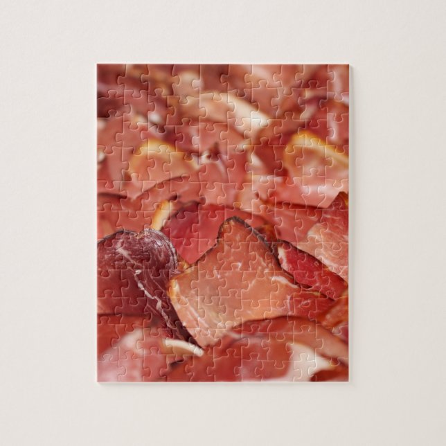 Puzzle Motif de bacon au jambon frais pour les amateurs d (Vertical)