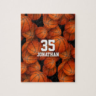 Puzzle motif de basket-ball pour garçons ou filles