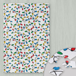 Puzzle Motif de boule lumineuse de Noël coloré difficile